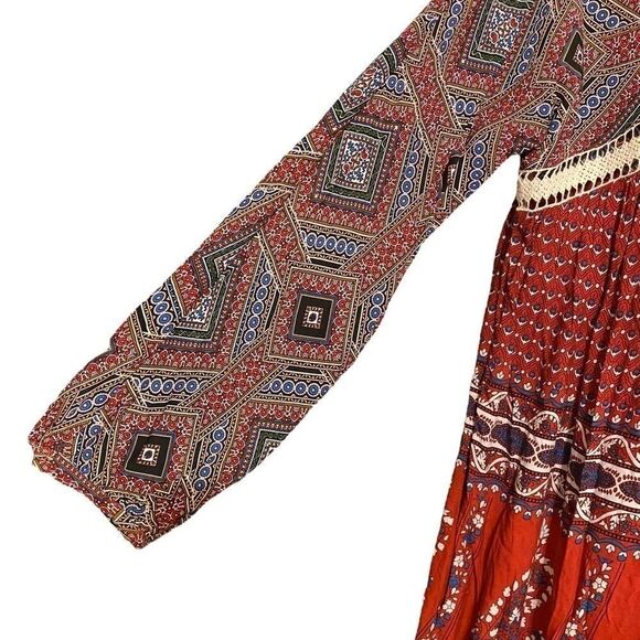 Womens Umgee Bohemian V-Neck
Beautiful Vibrant‎ Print Dress Size
Small Ladies - Picture 4 of 7